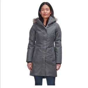 North face winter hooded jacket with fur